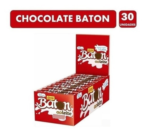 Chocolate Baton De Chocolate Negro 30 Unidades
