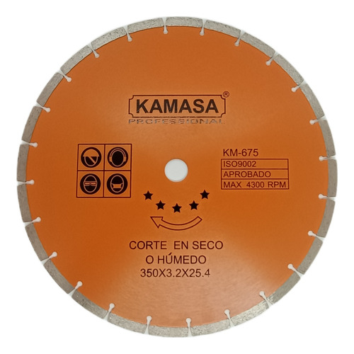 Disco Diamantado 14¨ (350mm) Kamasa Km675