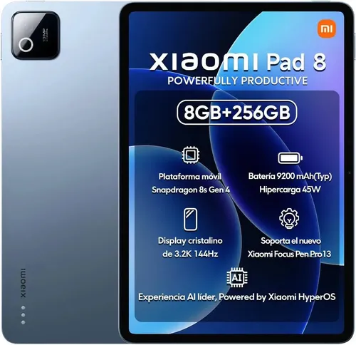 Tablet Xiaomi Pad 8 8gb Ram 256gb 11,2 Hyperos3 Wi-fi Cores Azul