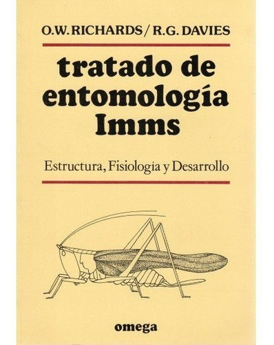 Tratado De Entomologia Imms Vol.1, De Richards, O.w.. Editorial Omega, Tapa Blanda En Español