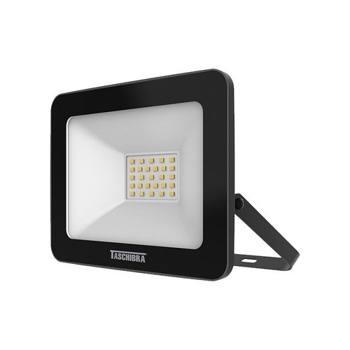 Refletor 3000k Taschibra Tr Led Slim30w Luz Amarela Pr Bivlt