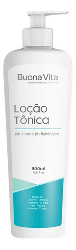 Loção Tônica Buona Vita Pro 500ml Para Peles Mistas E Secas