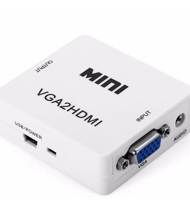 Adaptador Conversor Vga Análogo A Hdmi Digital 1080p + Audio