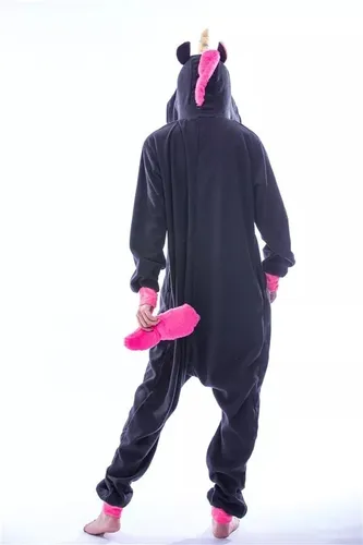 Pijama de unicornio negro hotsell
