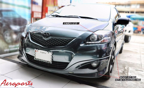 Body Kit Trd Para Toyota Yaris 2007 - 2012