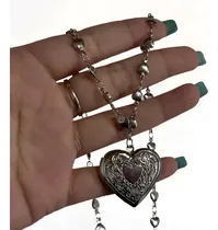 Comprar Collar Con Relicario En Forma De Corazón