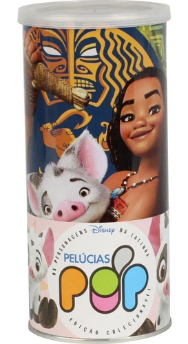 Disney Pelúcia Pop Na Latinha Pua Moana Big Feet 16 Cm Fun