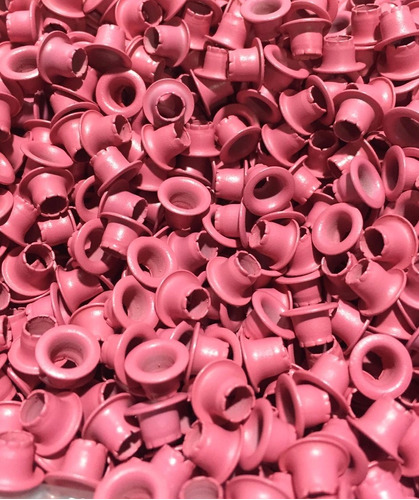 Eyelets Ojalillos Metalicos 40 Unidades Color Fucsia Claro