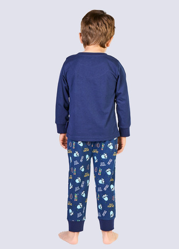 Pijama Algodón Niño Rochester Talla 8 Color Azul Am-391