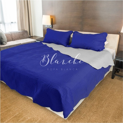 Imagen 3 de 6 de Set Cubecama Quilt Pierre Cardin 1 1/2 Reversible Con Funda
