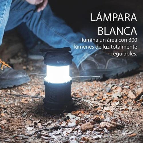 Linterna Led De Camping Nebo Big Poppy Recargable