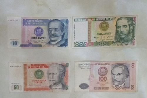 Billetes Intis Como Nuevos