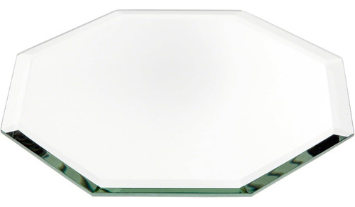 Espejo De Vidrio Biselado Octagonal Plymor 5 , 3 Mm De Gros
