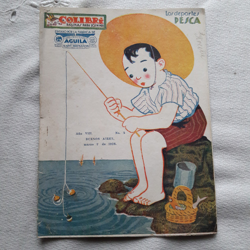 Revista Colibri Nª 5 Año 1928 Aguila Saint  Deportes Pesca