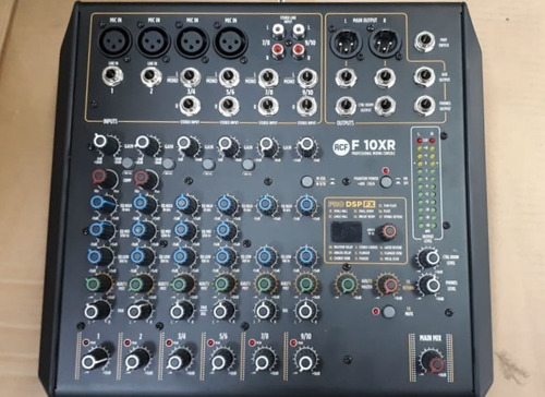 Mesa De Som Rcf F10 Xr C/ Interface De Audio Integrado