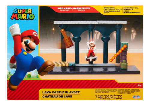 Playset Castillo De Lava Super Mario