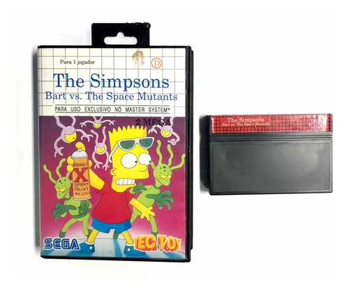 The Simpsons Bart Vs The Space Mutants - Sega Master System