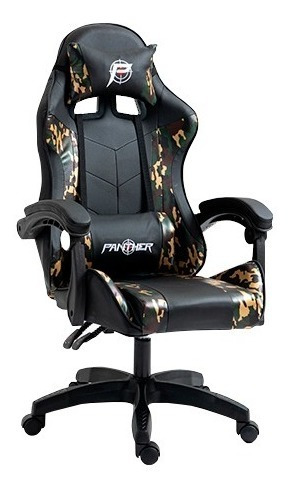 Silla Panther Gamer Profesional Reclinable Con Masajeador 