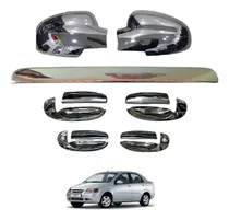Comprar Kit Tapa Espejos Cubre Manillas Cromadas Platina Aveo 05-10