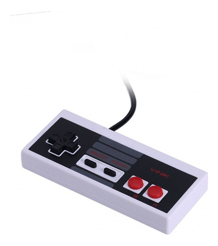 Controle Nes Clássico Usb Pc Raspberry Pi Retrogaming Vinik Cor Branco