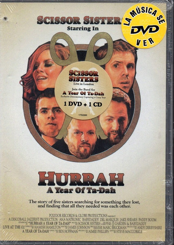 Scissor Sisters/ Hurrah A Year Of Ta-dah Dvd + Cd Como Nuevo