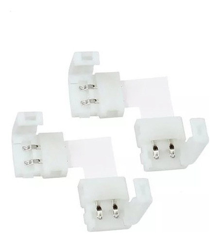 2 X Conector Tira Led Esquina Esquinero 90° Hebilla 2 Pines 