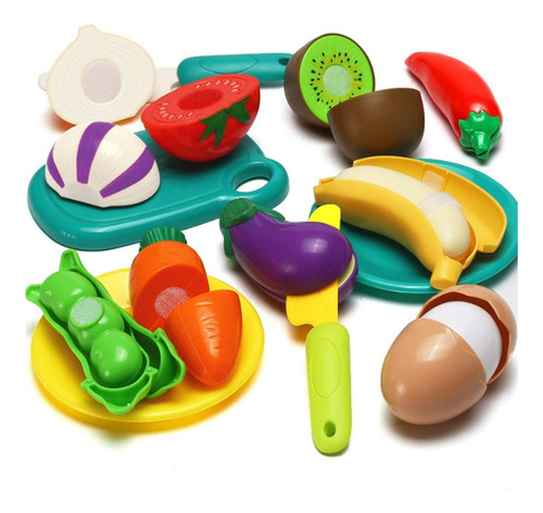 Juguetes De Cocina Para Niños Set 35 Cortar Frutas Verduras