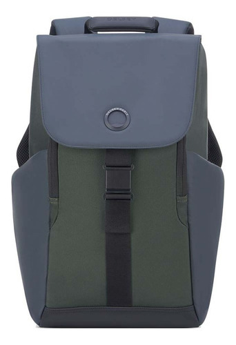 Mochila Portanot. 15,6 Con Proteccion Rfid Delsey Securflap Color Verde Army