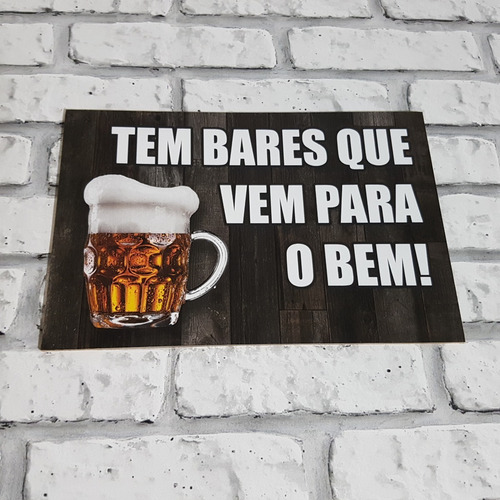 Kit de 6 platos decorativos con divertidas citas de bar - Bar