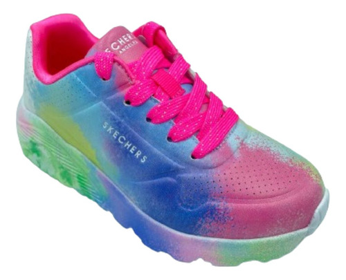 Tenis Niña Skechers Street Uno Lite Splatter Shines 310486l 