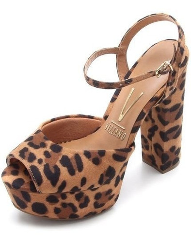 sandalia animal print vizzano