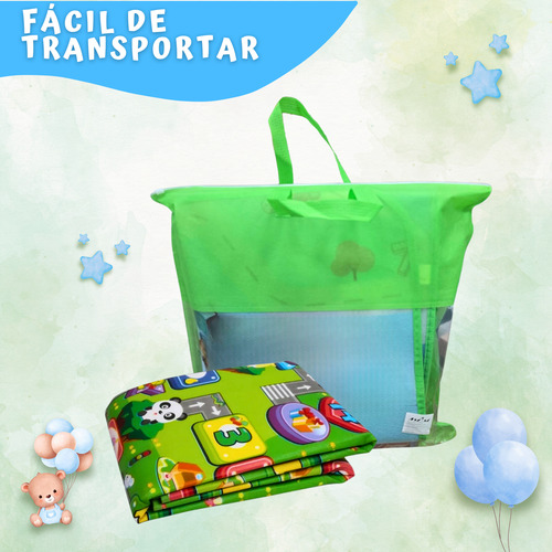 Alfombra De Desarrollo Para Bebe Doble Vista Antigolpes
