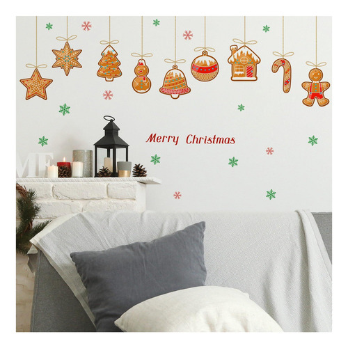 Calcomanías De Pared De Navidad Para El Dormitorio Colgando