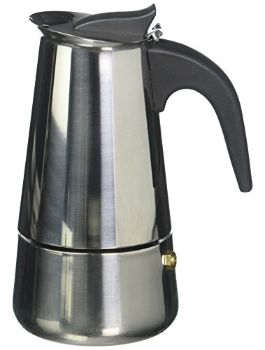 Uniware Cafetera De Acero Inoxidable Para Espresso (4 Tazas)