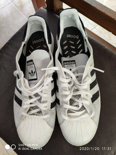 adidas zapatilla superstar boost dorado