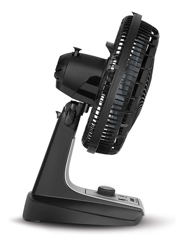 Ventilador de mesa Arno VF30 preto com 6 pás cor prata de plástico, 30cm de diâmetro 127V
