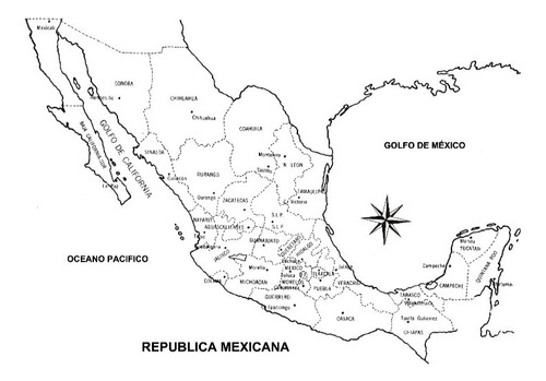 100 Mapas En Blanco Y Negro Tamaño Carta Surtidos A Elección