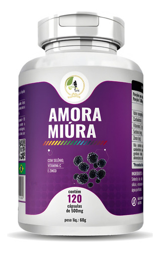 Amora Miura Vit. C Selênio E Zinco 120 Cáps - Fits Life Sabor Sem Sabor