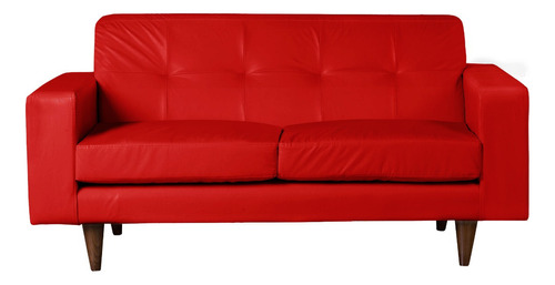 Sofa Salerno 2c Pu Rojo