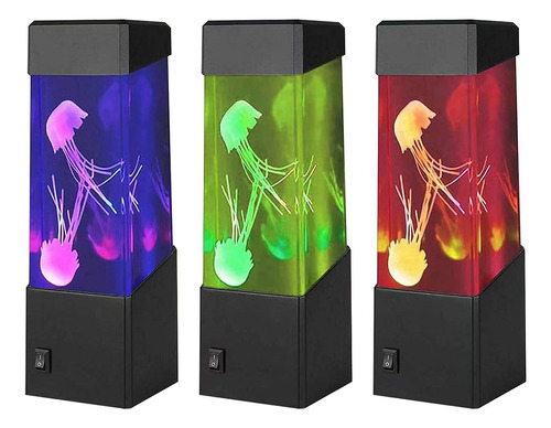 Rgb Medusas Lámpara De Lava Lámpara De Mesa De Tanque De Med