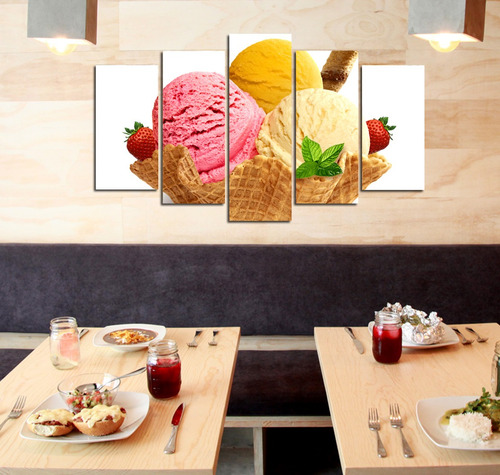 Cuadro 60x100cm Helado Postre Heladeria Ice Cream