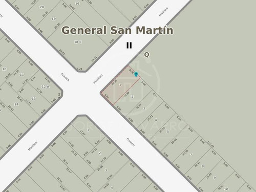 Imagen 2 de 6 de Terreno - 188m2 - French Esquina Matheu - Villa Maipu - San Martin