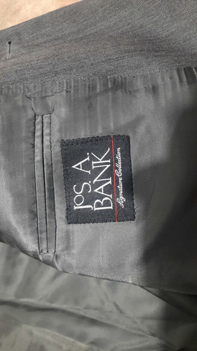 Saco Jos A Bank 44l Lana Poco Uso, Brooks Brothers Gris Oscuro 44l (Usado)