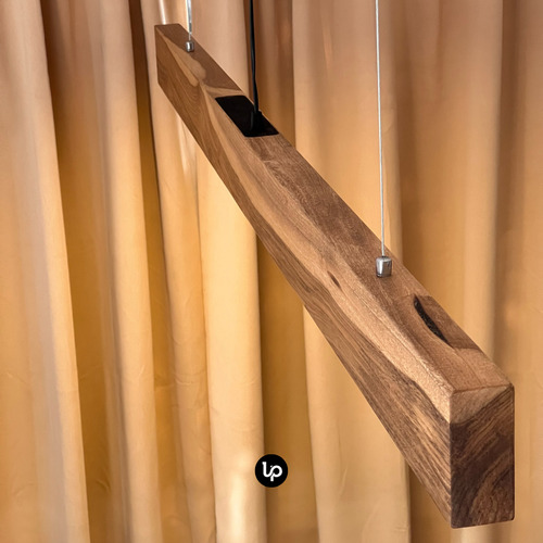 Lampara De Techo Colgante Led Madera Petiribi 80cm Petiribi Xl