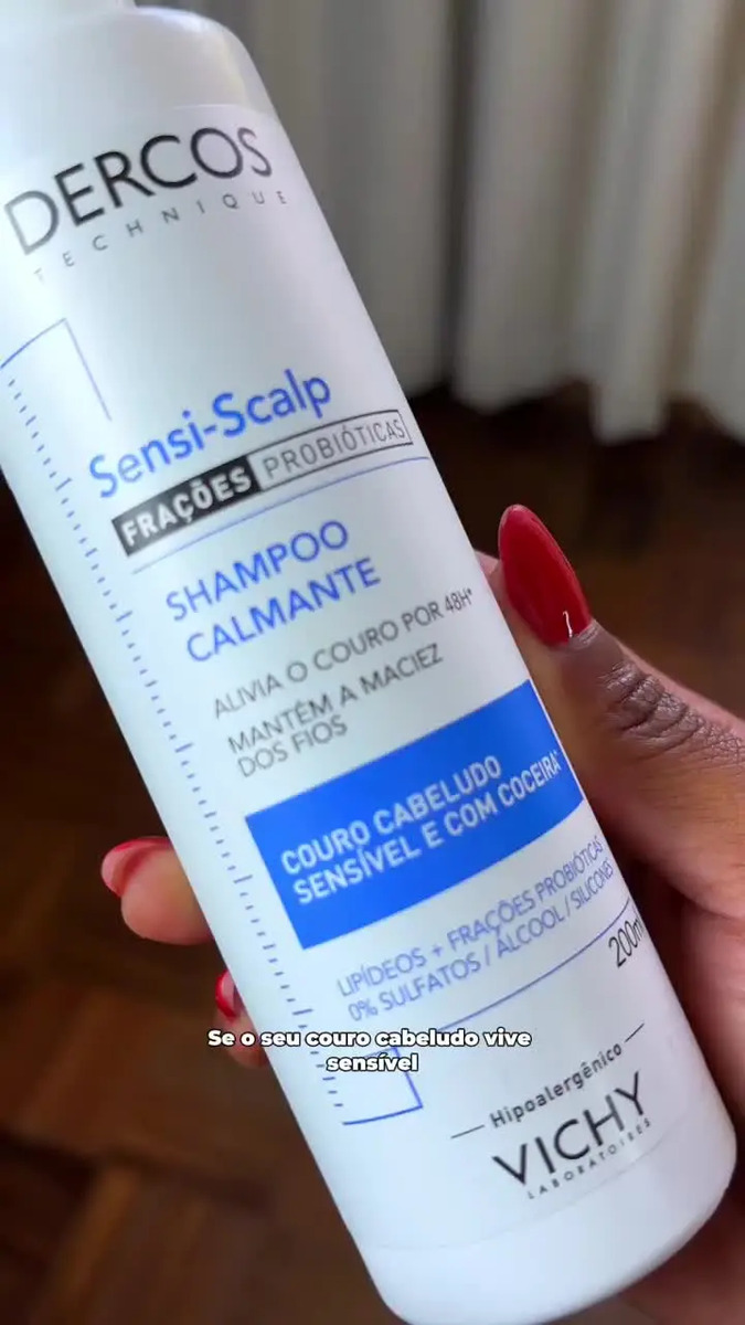 Shampoo de Limpeza Calmante para Couro Cabeludo Sensível, Alívio ...