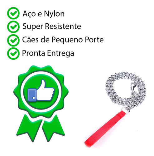 Imagem 5 de 6 de Guia Pet Resistente 1,2 M Cachorro Passeio Corrente Cães