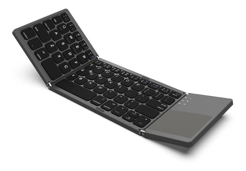 Mini Teclado Inalámbrico Bluetooth Plegable Con Panel Táctil