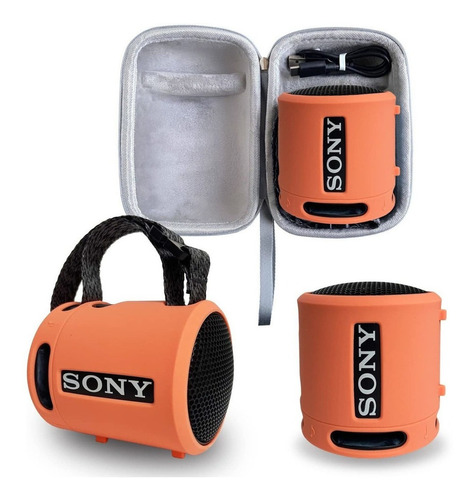 Funda De Silicona Y Funda Rígida Para Sony Srs-xb13 Extra Ba