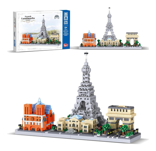 Kit De Arquitectura Paris Skyline Micro Mini Blocks De 2462