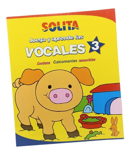 Libro Para Colorear Vocales Nro 3 Solita Niños